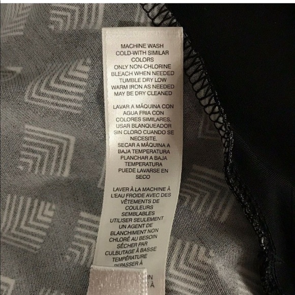 WHBM Dress A-Line Geometric V-Neck Stretch - Picture 7 of 7